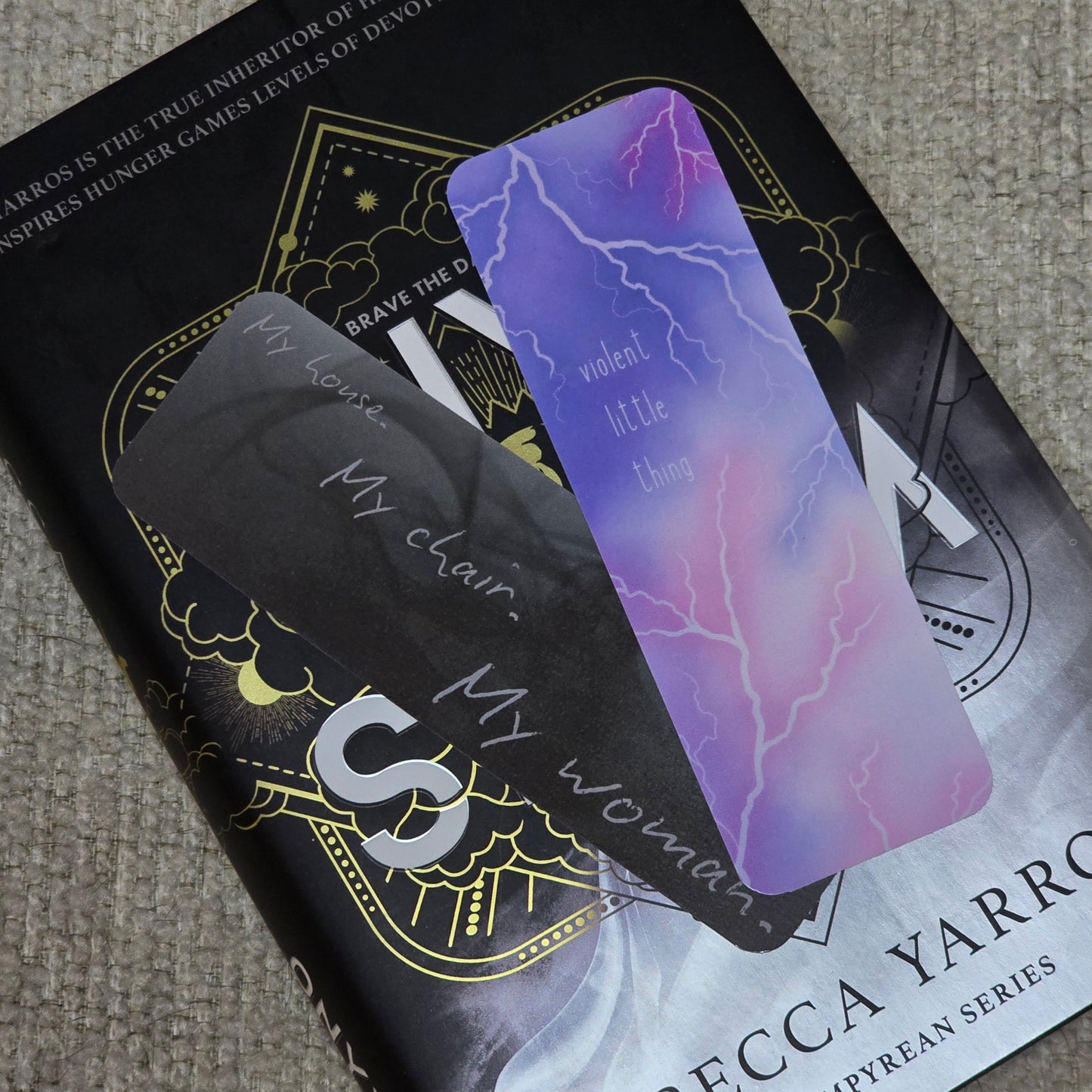Fourth Wing Inspired Violet and Xaden Bookmark Set of 2