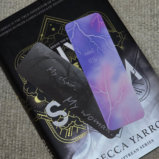 Fourth Wing Inspired Violet and Xaden Bookmark Set of 2