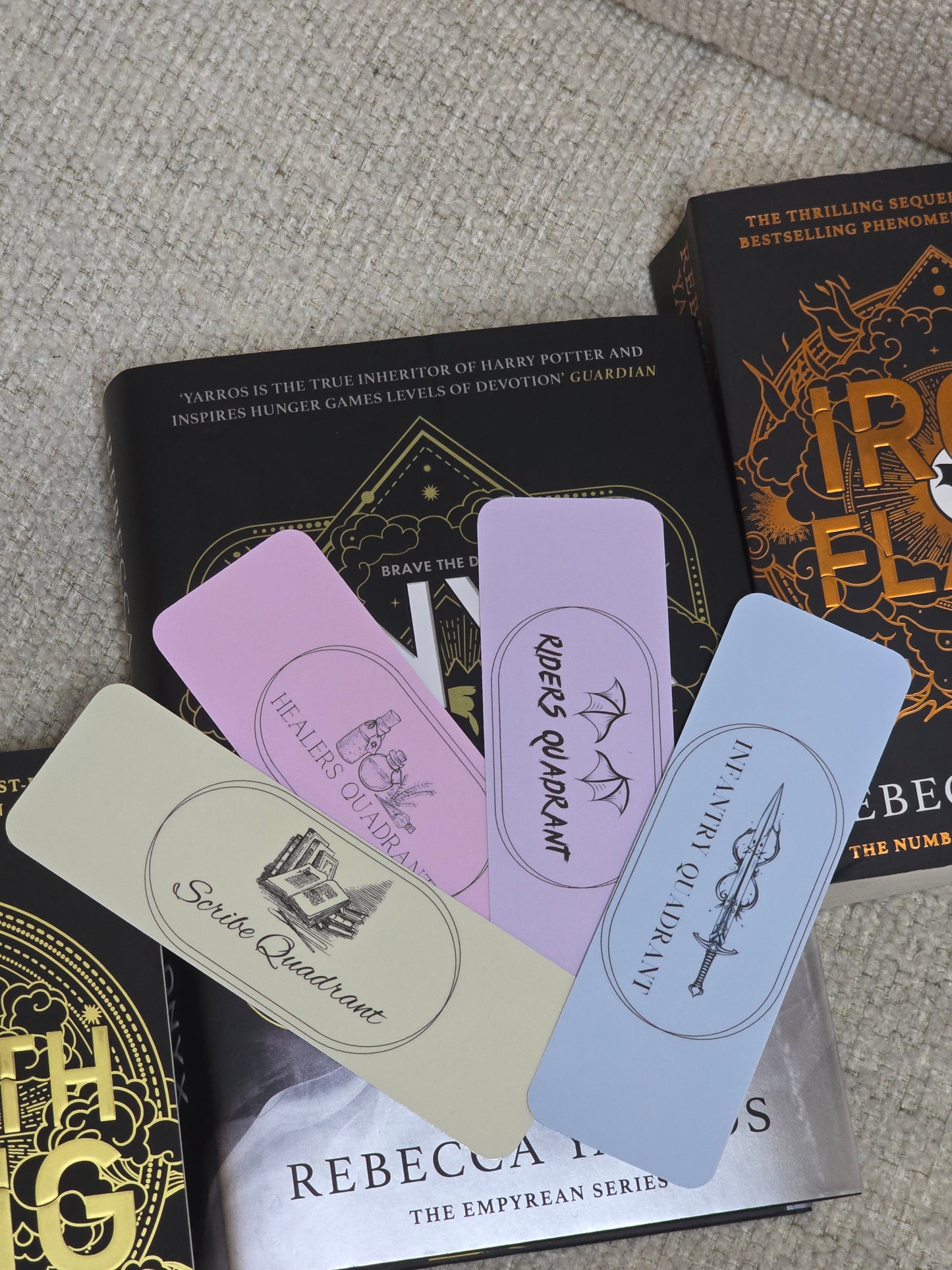 Fourth Wing Inspired Quadrant Bookmark Set