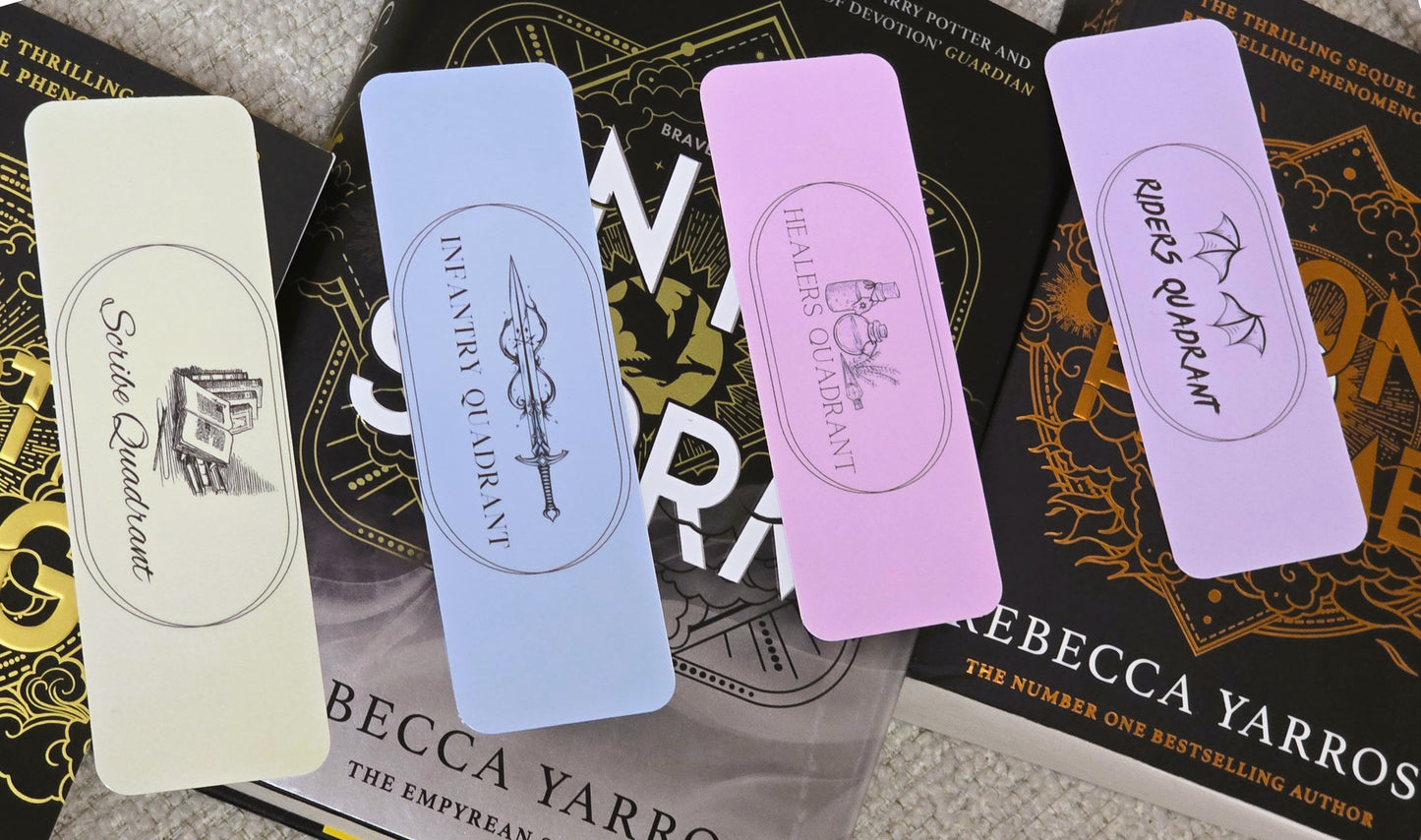 Fourth Wing Inspired Quadrant Bookmark Set