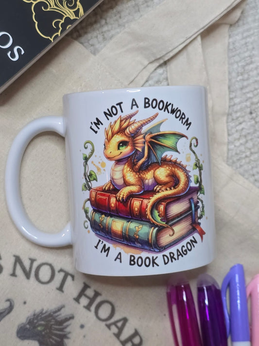 Fourth Wing Inspired Book Dragon Mug