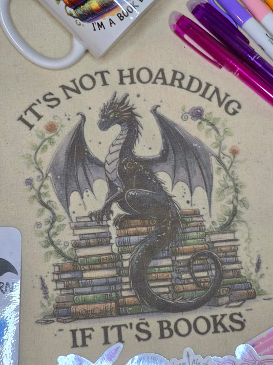 Fourth Wing Inspired Dragon Book Tote Bag