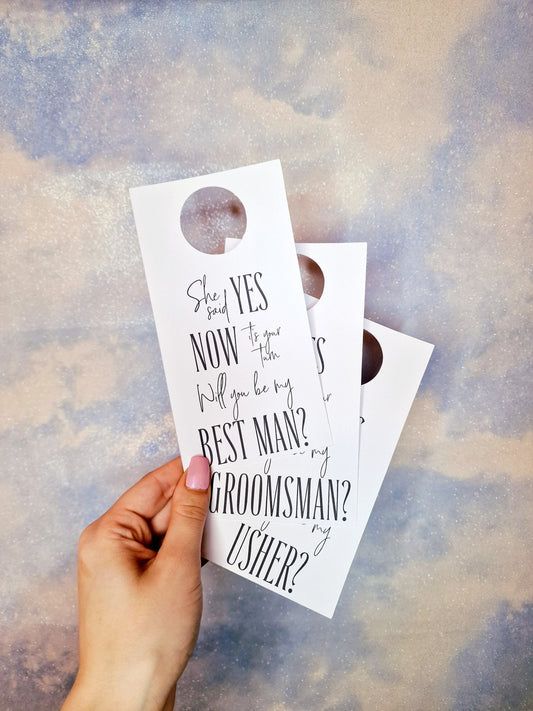 Personalised 'Will You Be My ...?' Bottle Tag, Groomsman | Best Man | Usher | Bridesmaid | Maid of Honour, Customisable