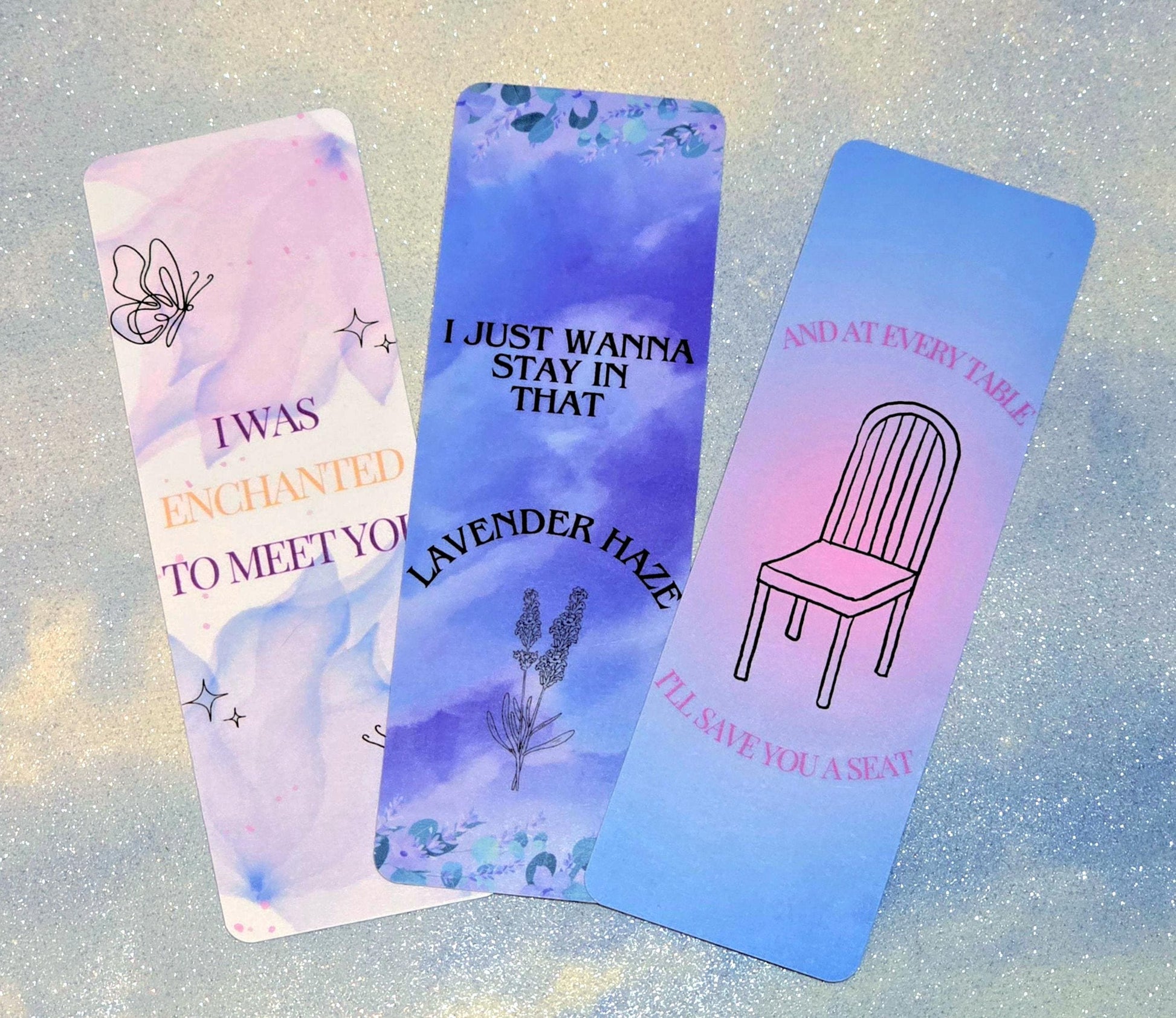 Taylor Swift Lyrics Inspired Bookmarks | Eras