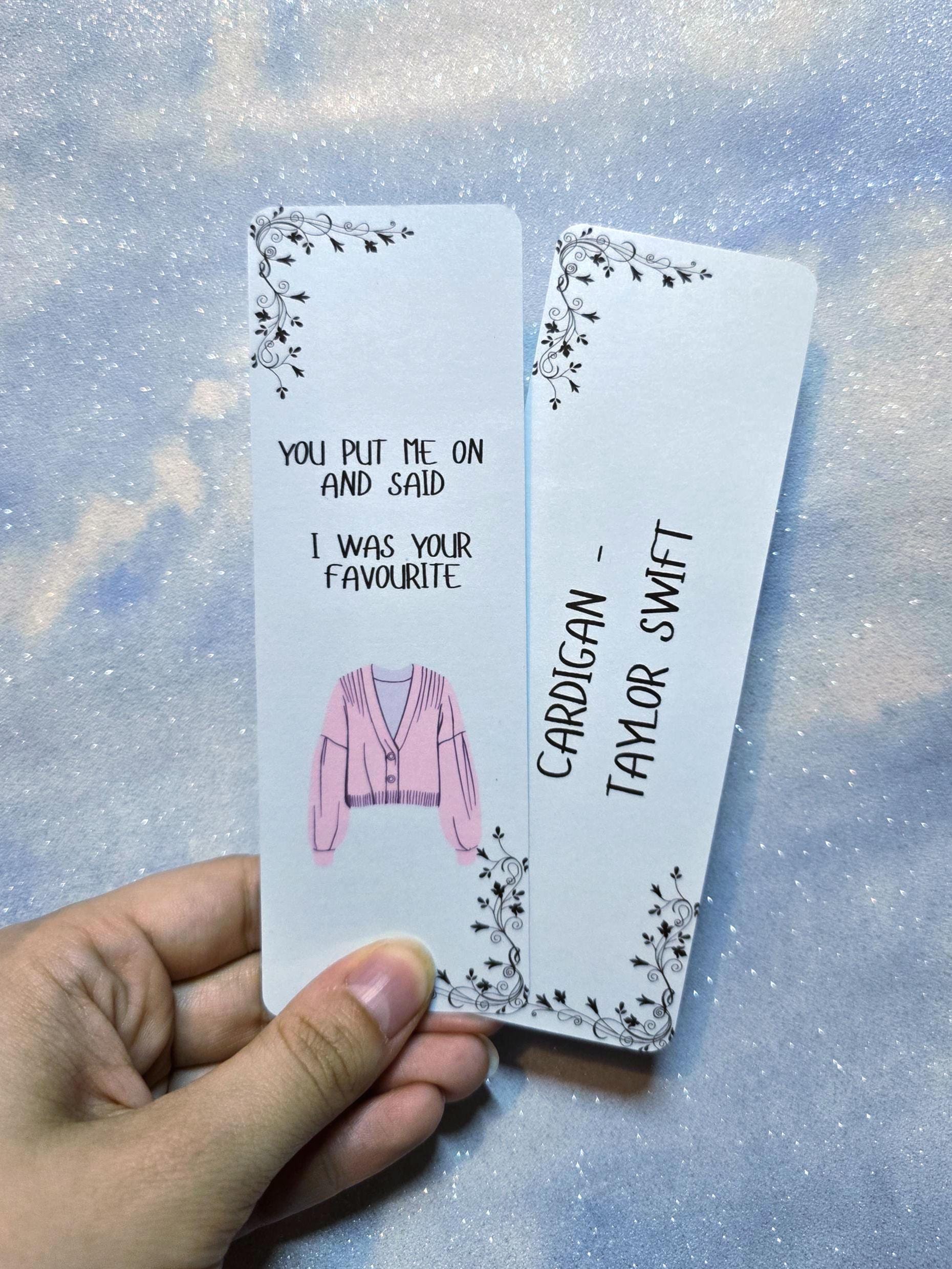 Taylor Swift Lyrics Inspired Bookmarks | Eras