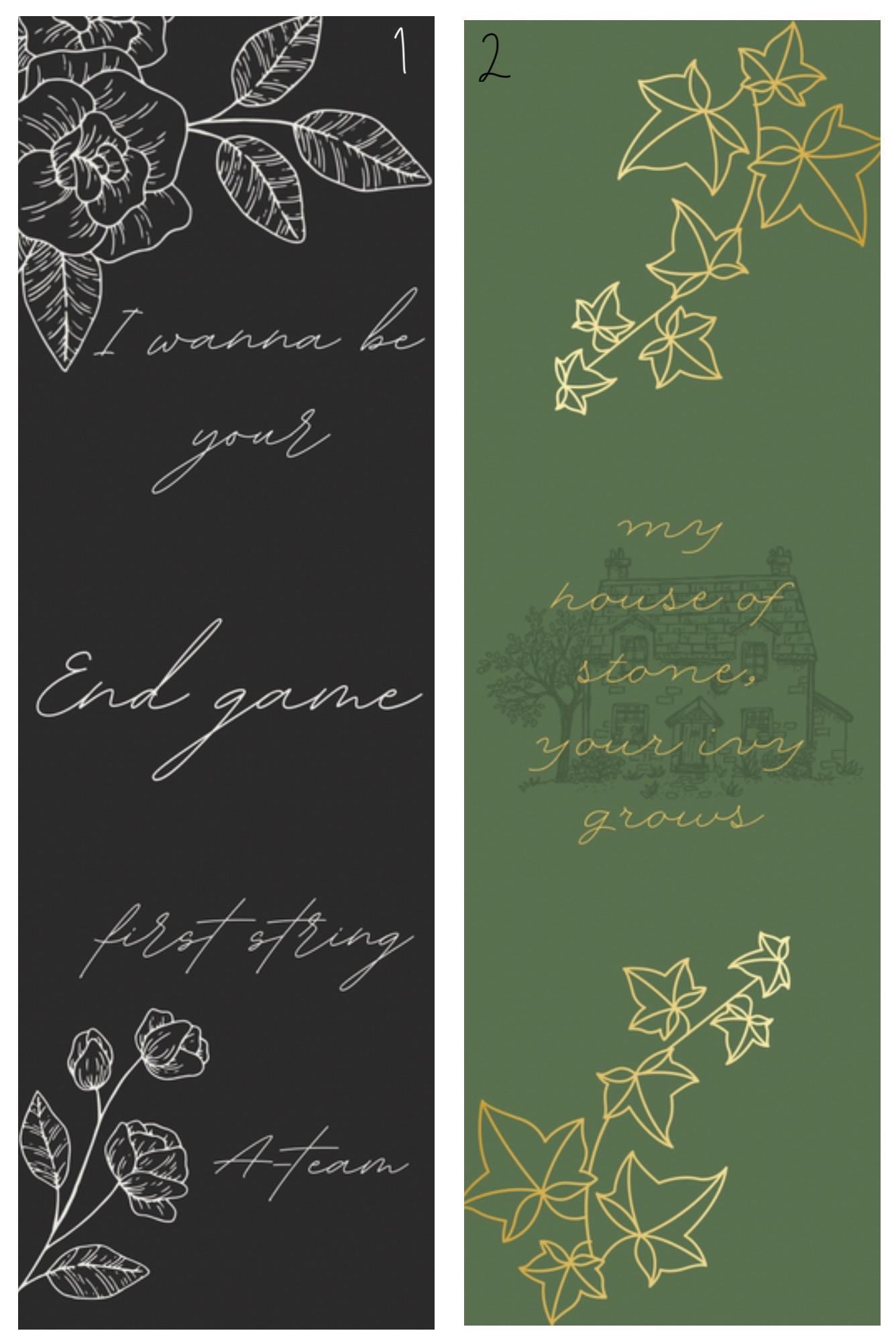 Taylor Swift Lyrics Inspired Bookmarks | Eras