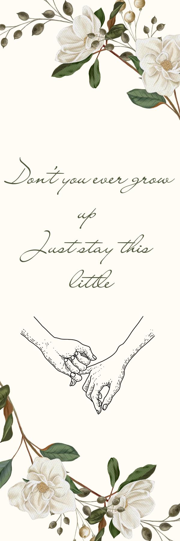 Never Grow Up Inspired Bookmark | Eras | Speak Now